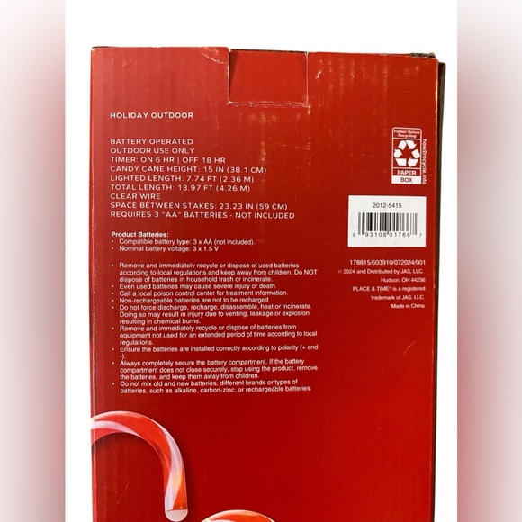 Pathway Candy Cane Lights, Time & Place - Picture 5 of 9